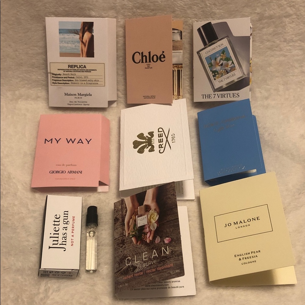 Luxury Women’s Fragrance Set of 9 Samples